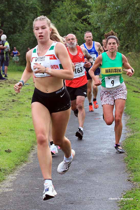 Womens and Mens Over-50s 2023 Sunderland 5k Road Race, July 20th.  Photo: David T. Hewitson/Sports for All Pics
